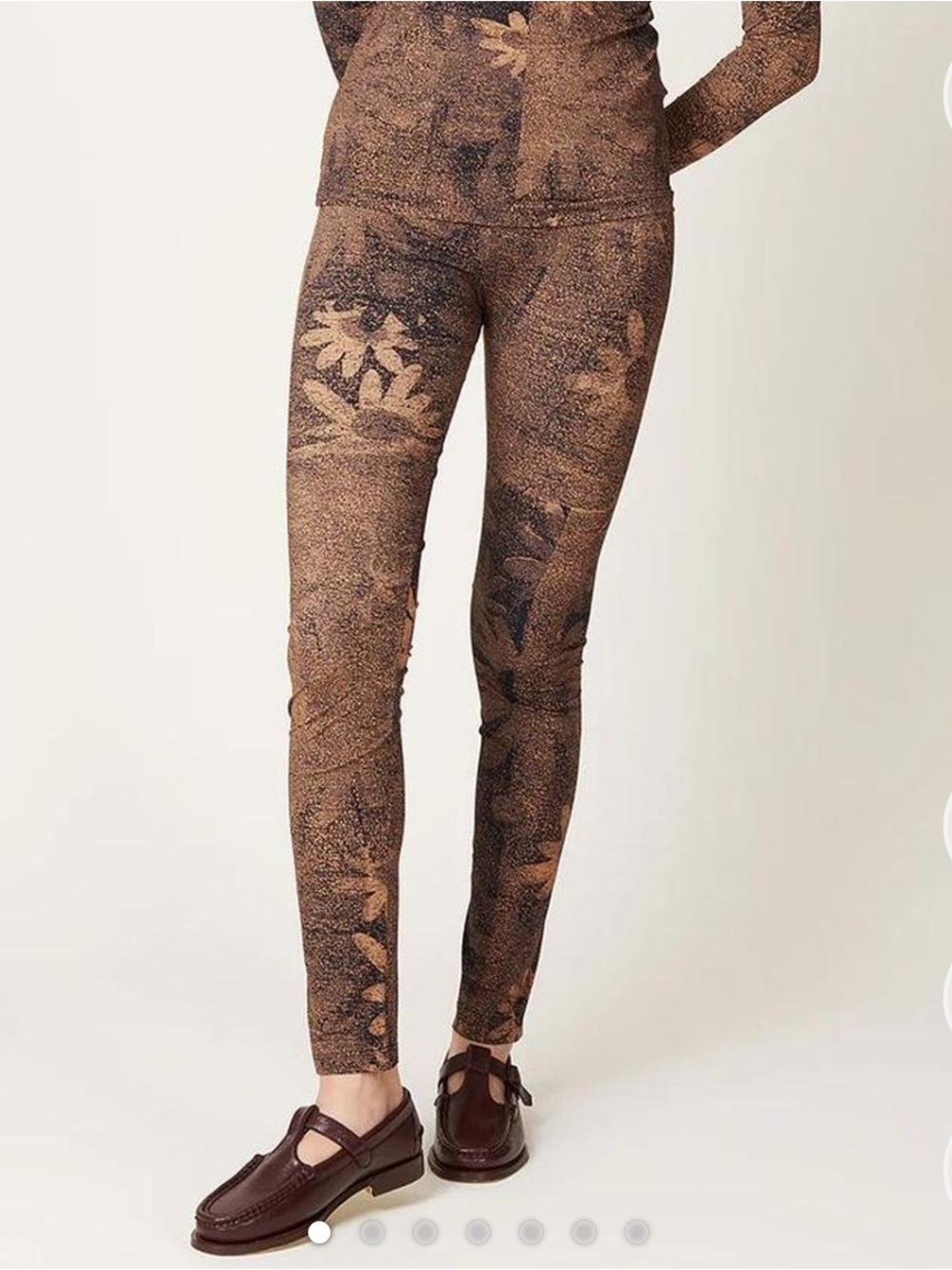 NWT MM6 Martin Margiela Floral Print Leggings